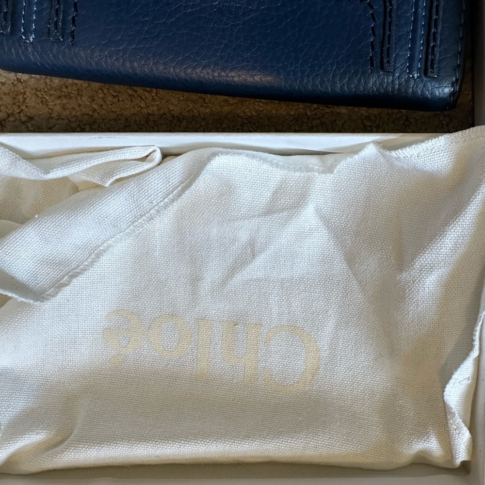 Chloe Marcie long wallet blue gold - Picture 3 of 14